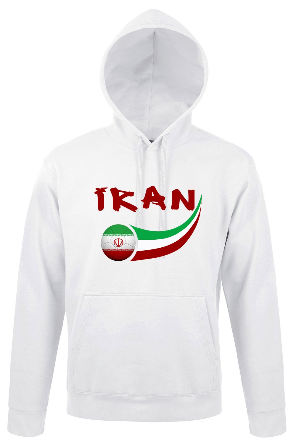 Supportershop Men Iran Sweatshirt - White, Medium