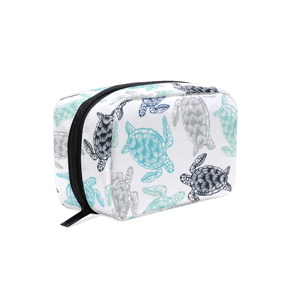 MOYYO Sea Turtles Makeup Bag Portable Cosmetic Organizer Lightweight Travel Toiletry Bag Makeup Cosmetic Case for Women Girls