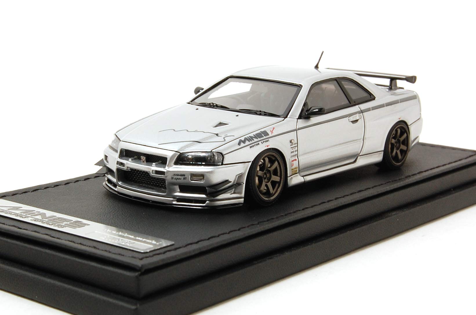 イグニッションモデルSkyline GT-R Mine's (R34) シルバー Amazon | イグニッションモデル 1/43 ニッサン スカイライン GT