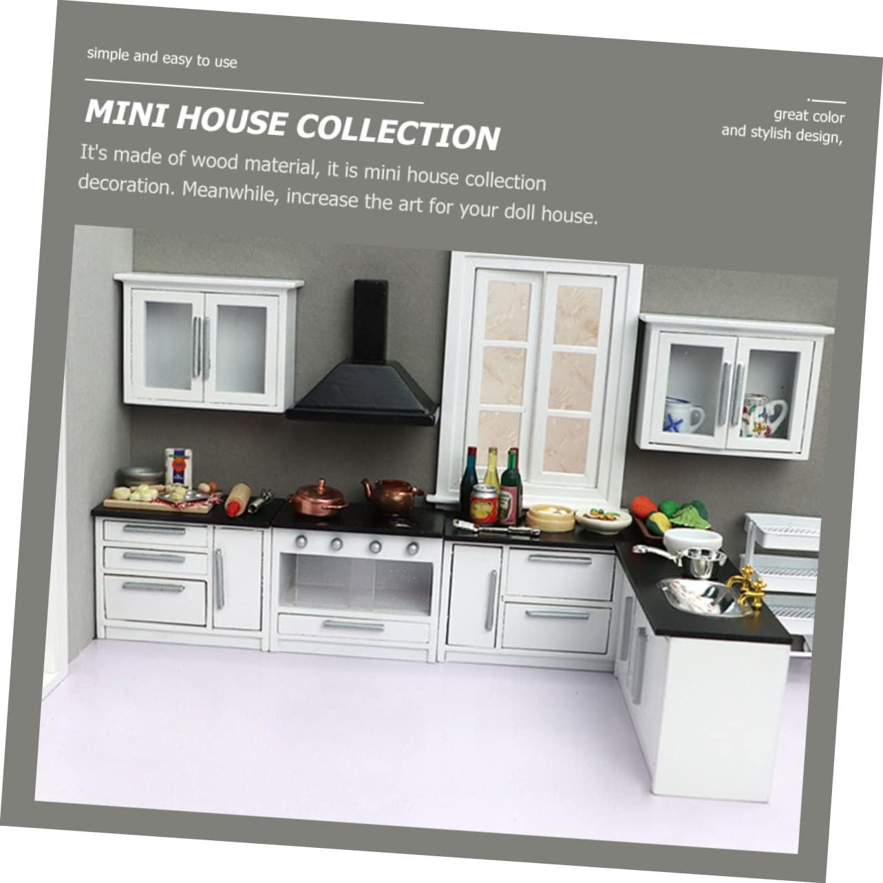 Generic 1 Set Mini Furniture Doll House Kitchen Adornment DIY Gas Stove for Miniature Home Decoration Present for DIY Enthusiasts