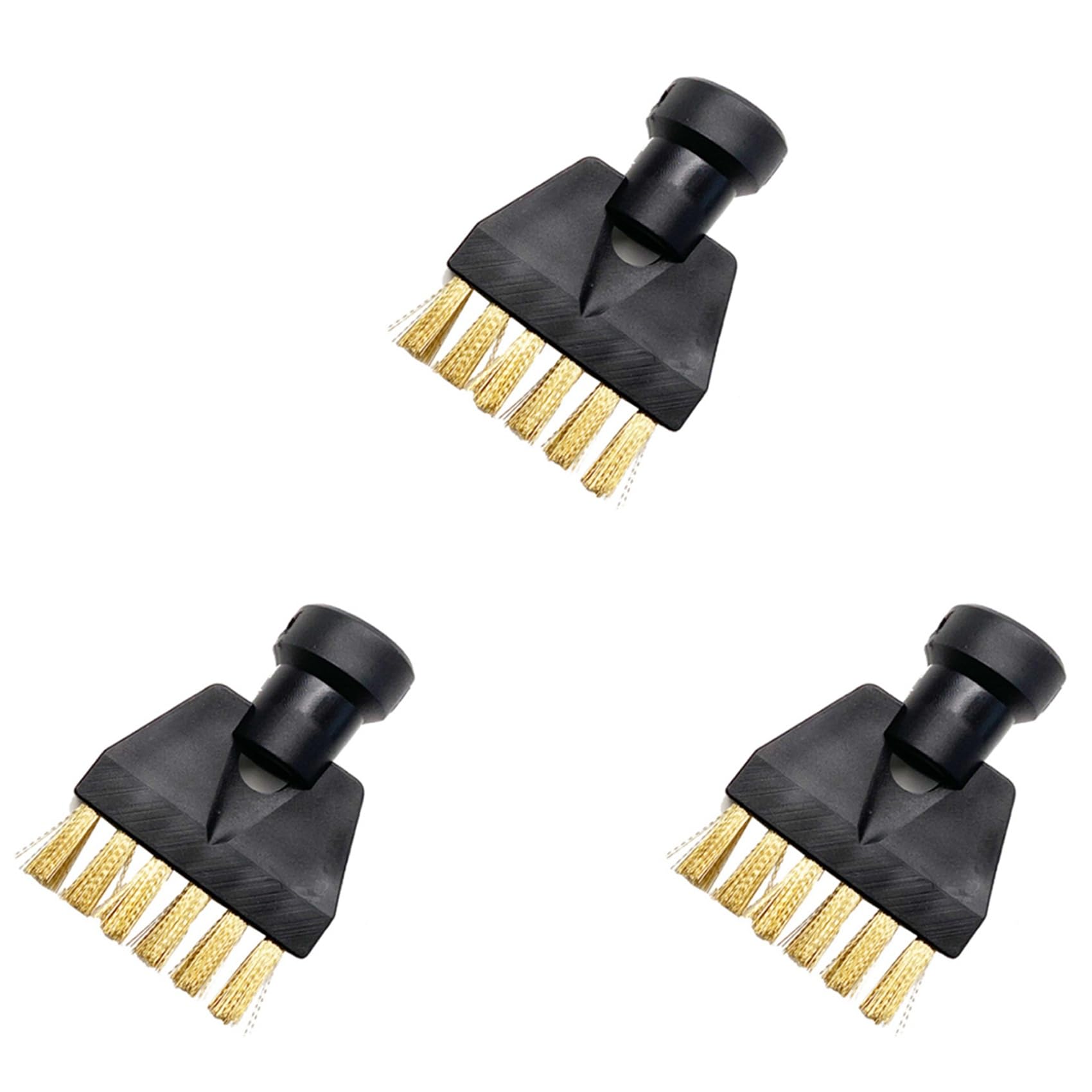 Hndhbfgrt 3X for SC1 SC2 SC3 Flat Copper Brush Cleaning Brush for Steam Cleaner Attachment Adapter Home Cleaning Nozzle