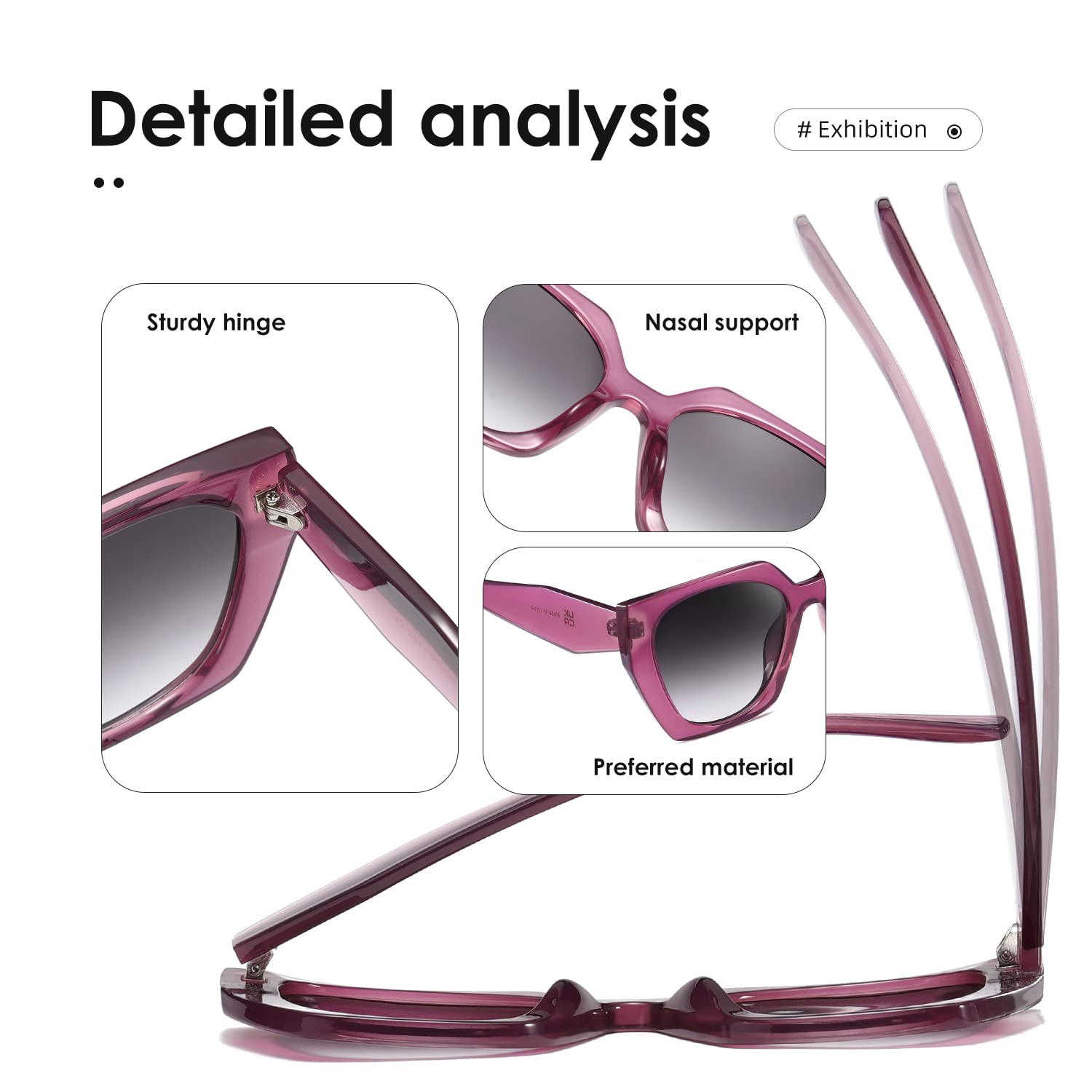 kimorn Occhiali da sole per le donne Uomini Trendy Retro Trendy Occhiali da sole 90's Vintage Y2K Oversize Square Frame Shades Sunnies K1354
