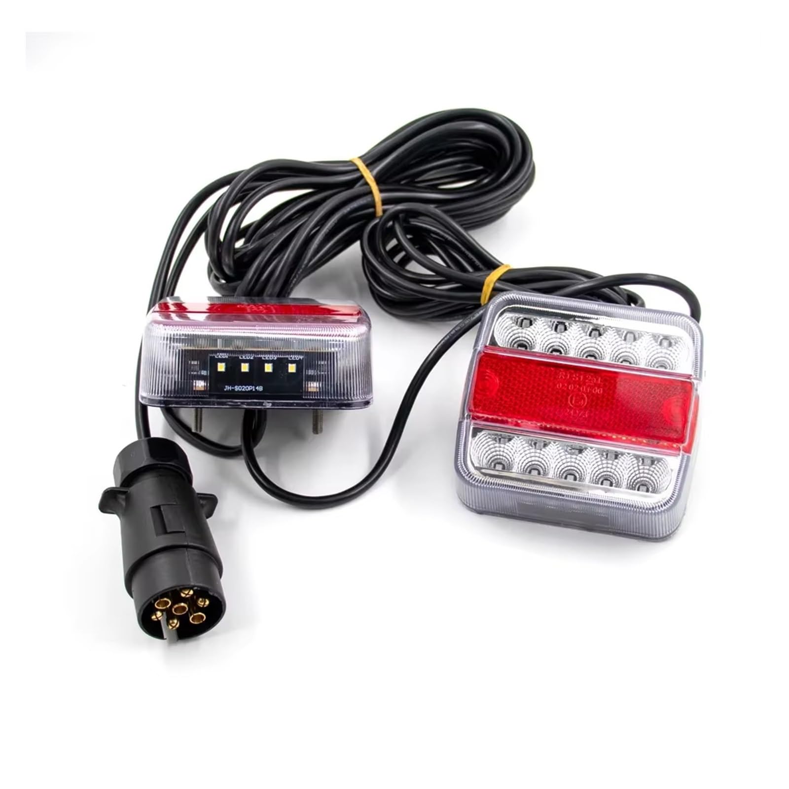 Luz Trasera para Coche, 1 Juego, 12 V, Universal, 7 Pines, luz Trasera combinada para Remolque, Cable de 10 m, Luces LED de Freno y Parada para Remolque y Coche.