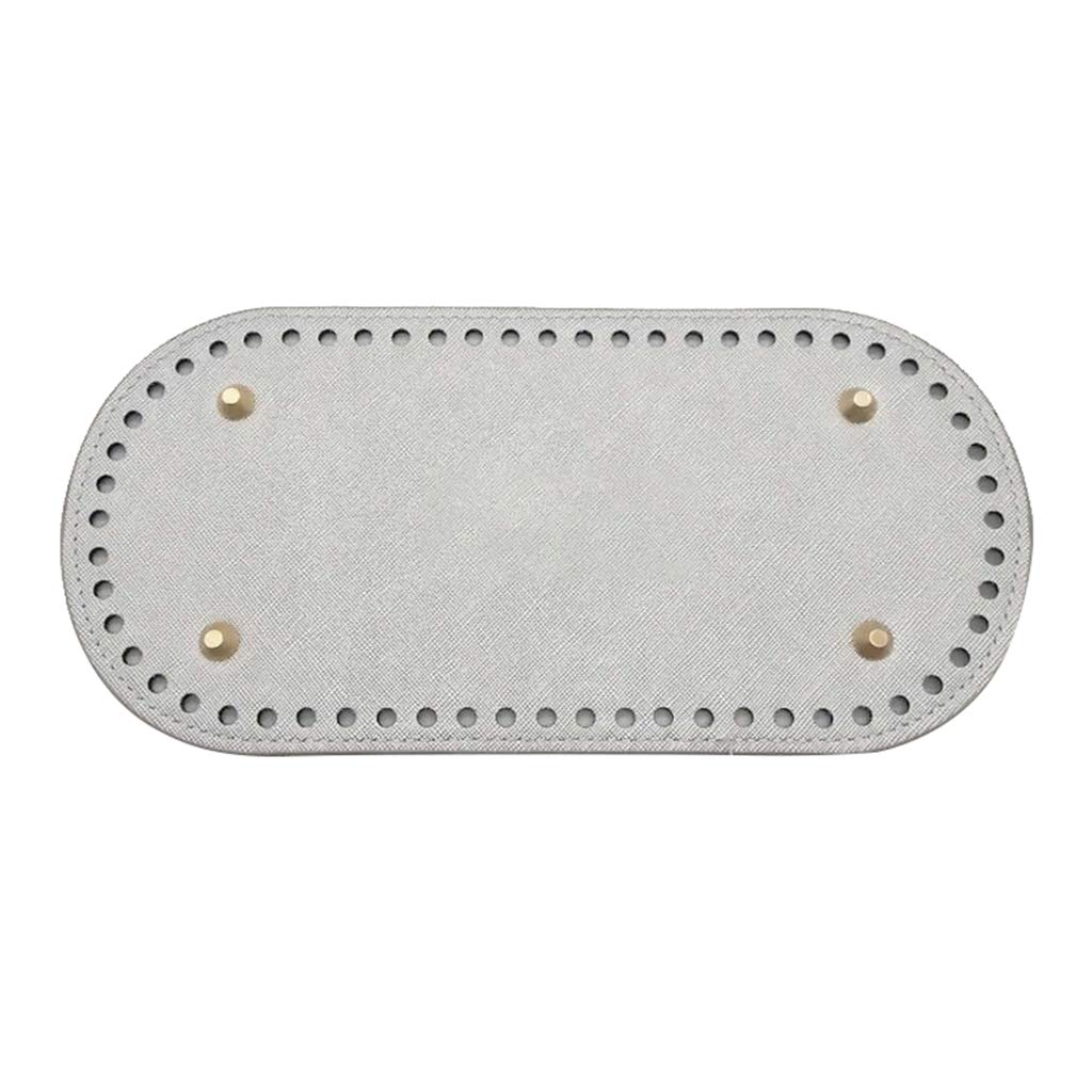 NIVAA DIY Crochet Knitting Bag Bottom Insert Pad Shaper Nail Cushion Light Gray-image-43