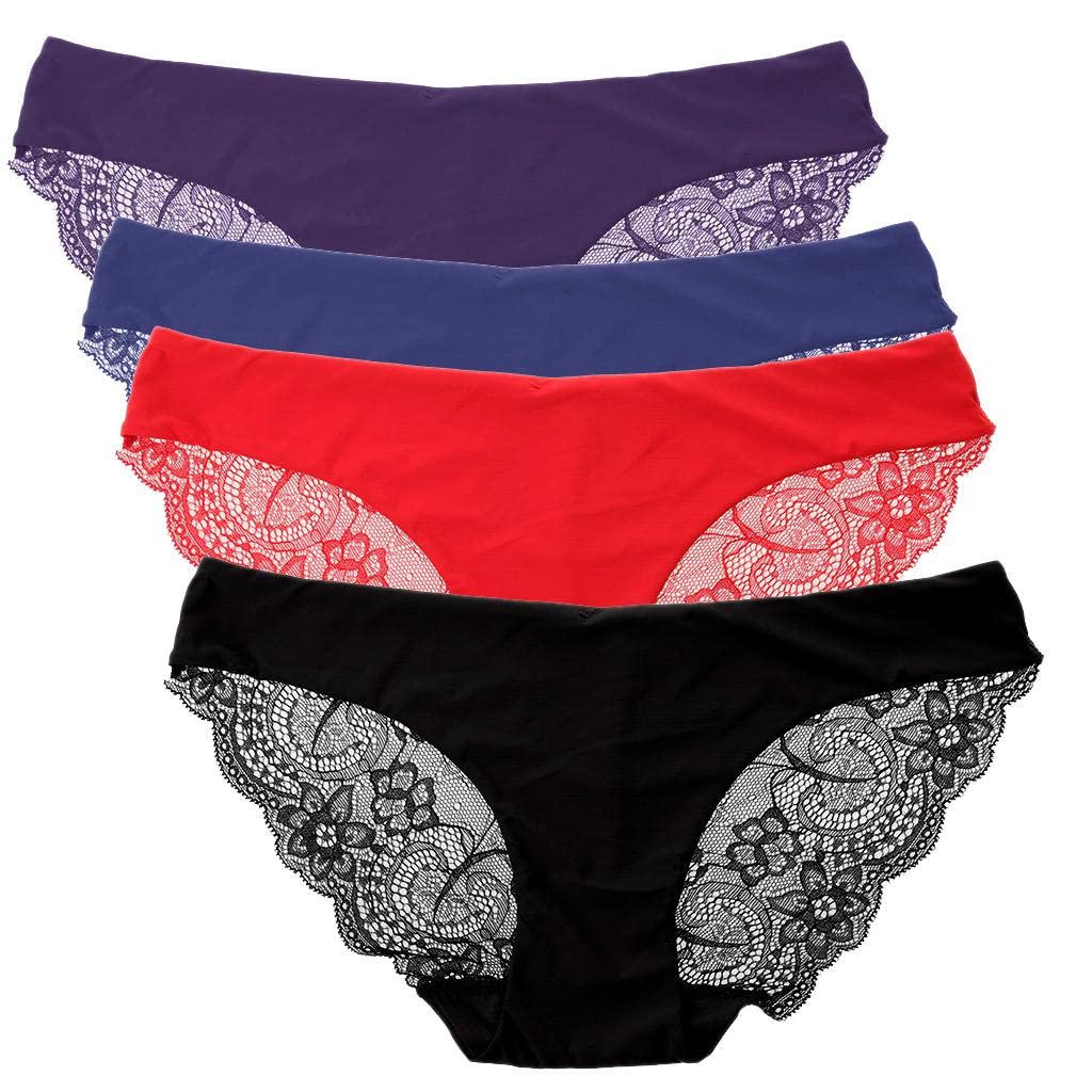 snappsy Lady Elastic G String Thong Bikini Panty Low Rise Lingerie M Red-picture-43