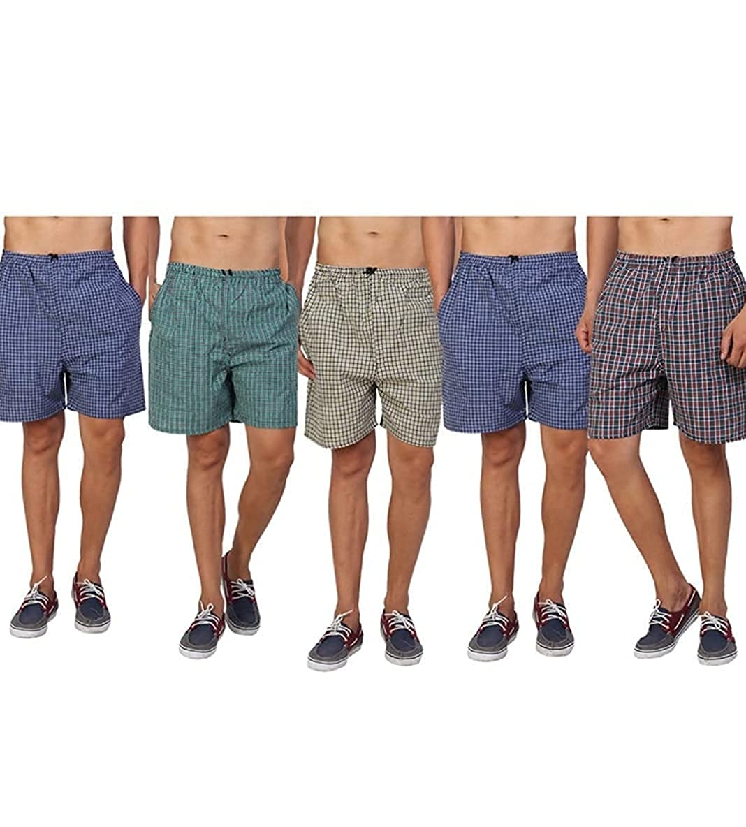 Men's Cotton Boxers (Pack of 5) (boxer017_XL_Multicolored_X-Large)-image-28