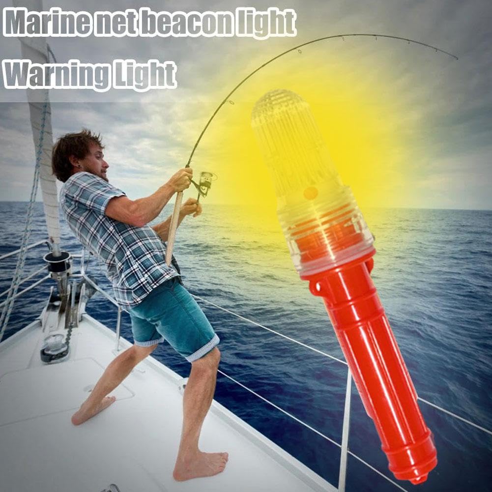Kit de seguridad marítima Juego de 3 bengalas, control inteligente, impermeable, para pesca y boyas (rojo) aprobado por la Guardia Costera