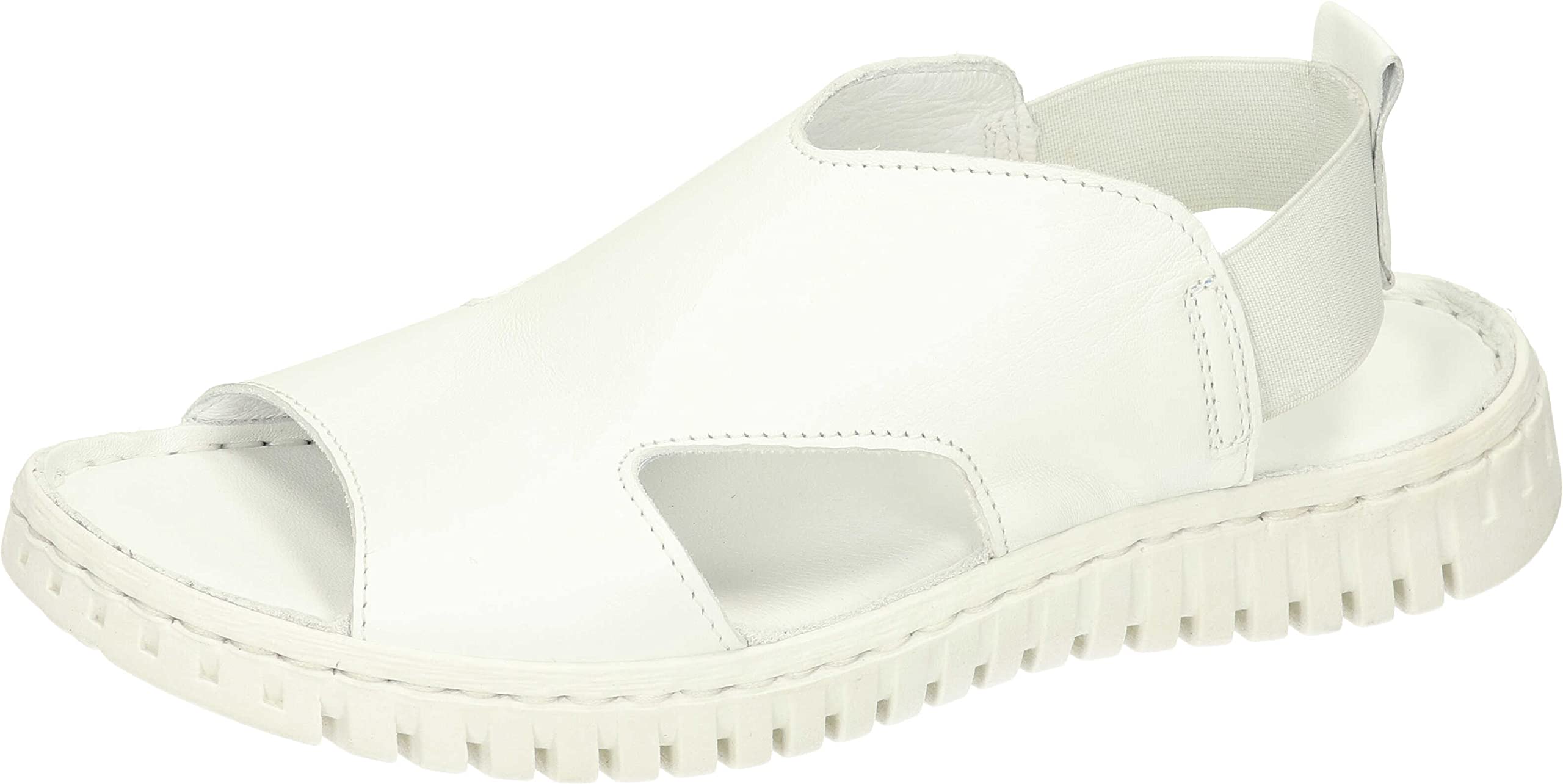 Manitu Women's 910162-03 Sandal, White, 8 UK
