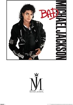 Michael Jackson - Bad Album Series Wall Poster, 34L" x 22.4W", Premium Unframed Version