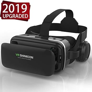 Amazon Com Pansonite 3d Vr Headset Virtual Reality Glasses Panoramic View Immersive Experience Vr Headset Hd Vr Goggles For 3d Movies And Vr Games With 360 Built In Stereo Headphones Home Audio Theater