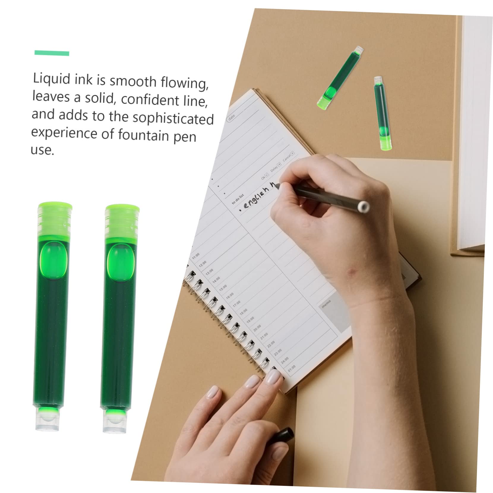 Tofficu 150pezzi Ricariche Colorate Per Stilografiche Di Inchiostro Cancellabile Con Alta Assorbenza Per Scuola e Ufficio