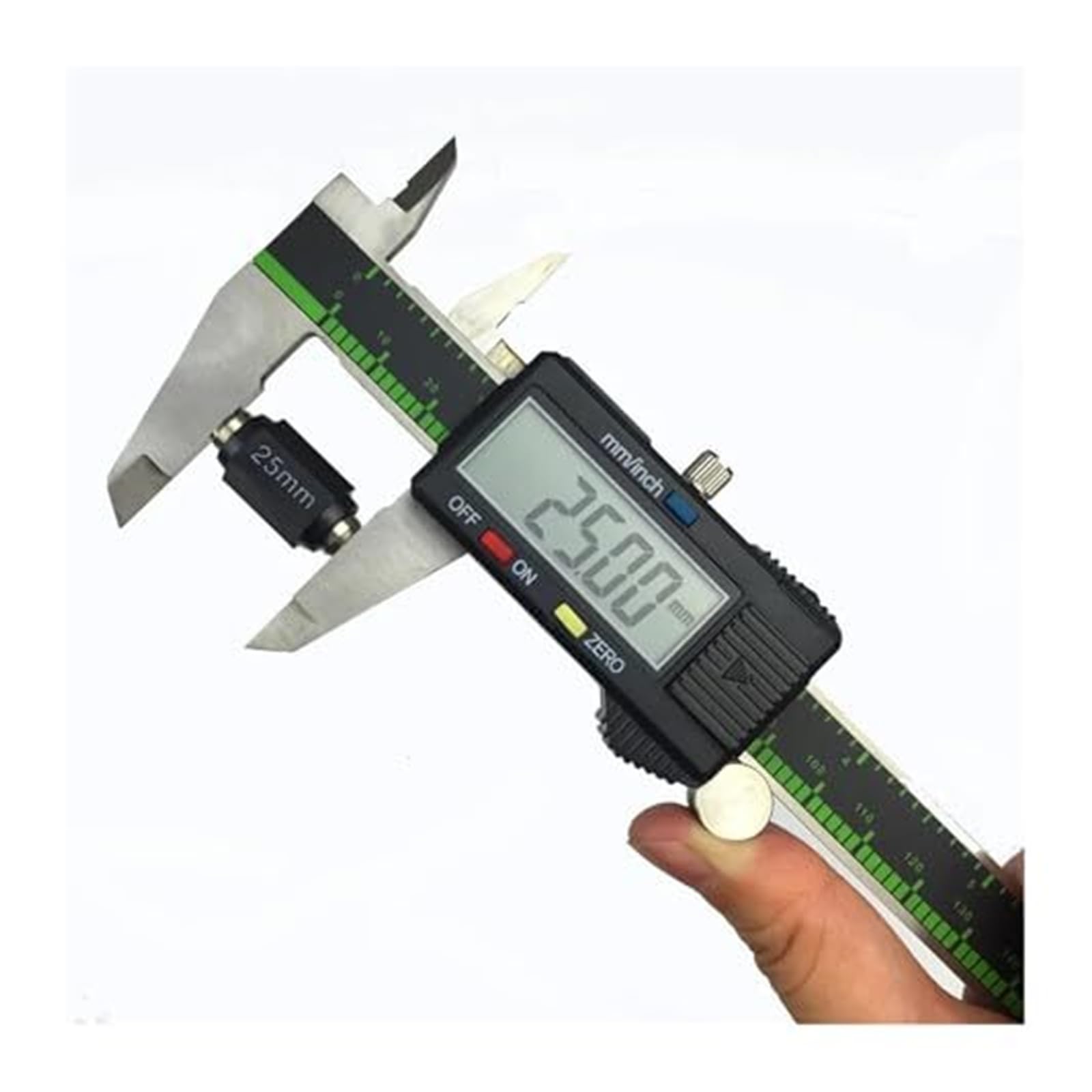 Calibre micrométrico Vernier digital de 6 pulgadas, acero inoxidable, rango 0 150 mm