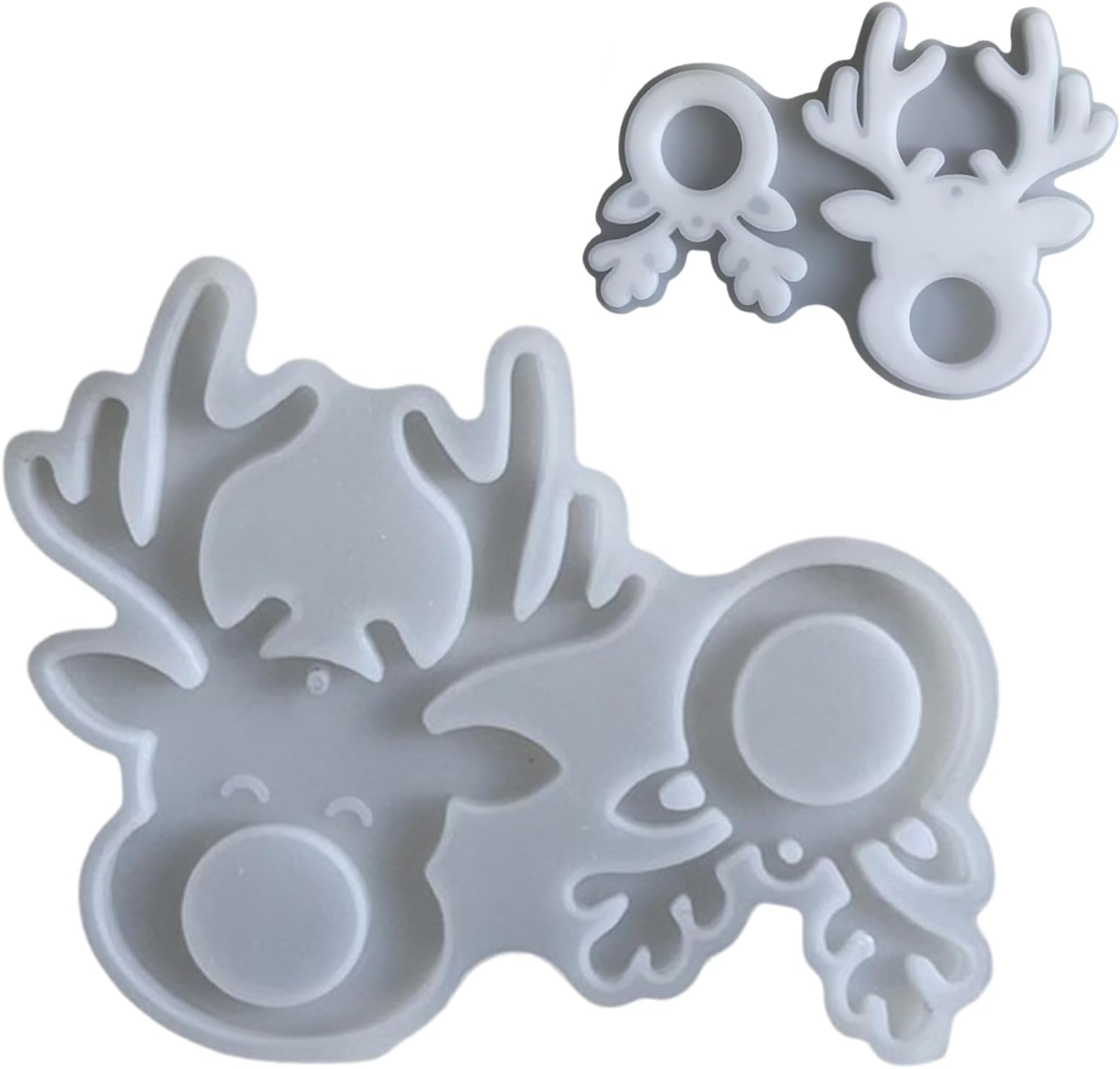 Deer Head Silicone Mold - Elk Resin Casting Mold for DIY Christmas Ornaments | Deer Silicone Mold for Epoxy Resin Home Decor Crafts and Christmas Decoration