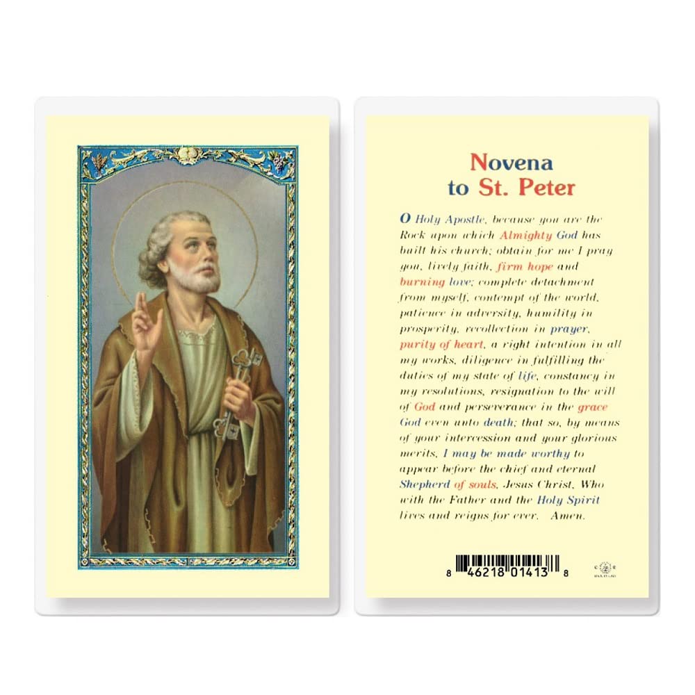 Artisan Owl Novena to St. Peter Holy Cards (Set of 5)