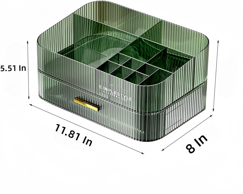 Makeup Organizer with Drawers Stackable Skincare Cosmetic Makeup organization for vanit Bathroom Desk Countertop - Image 5
