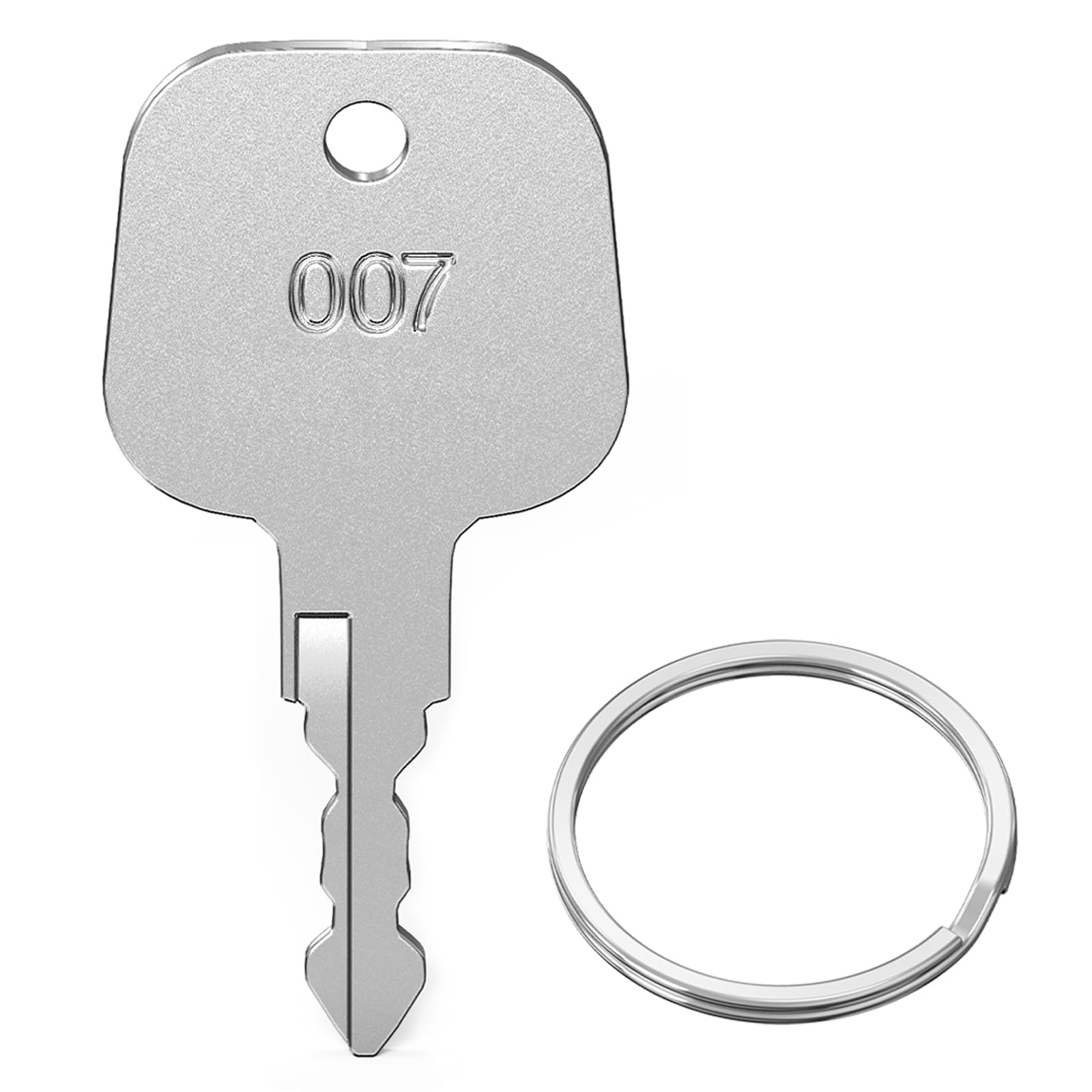 Key Compatible with TSA OO7, Ancable TSAOO7 Luggage Keys Compatible with Luggage Suitcase Password Locks Silver