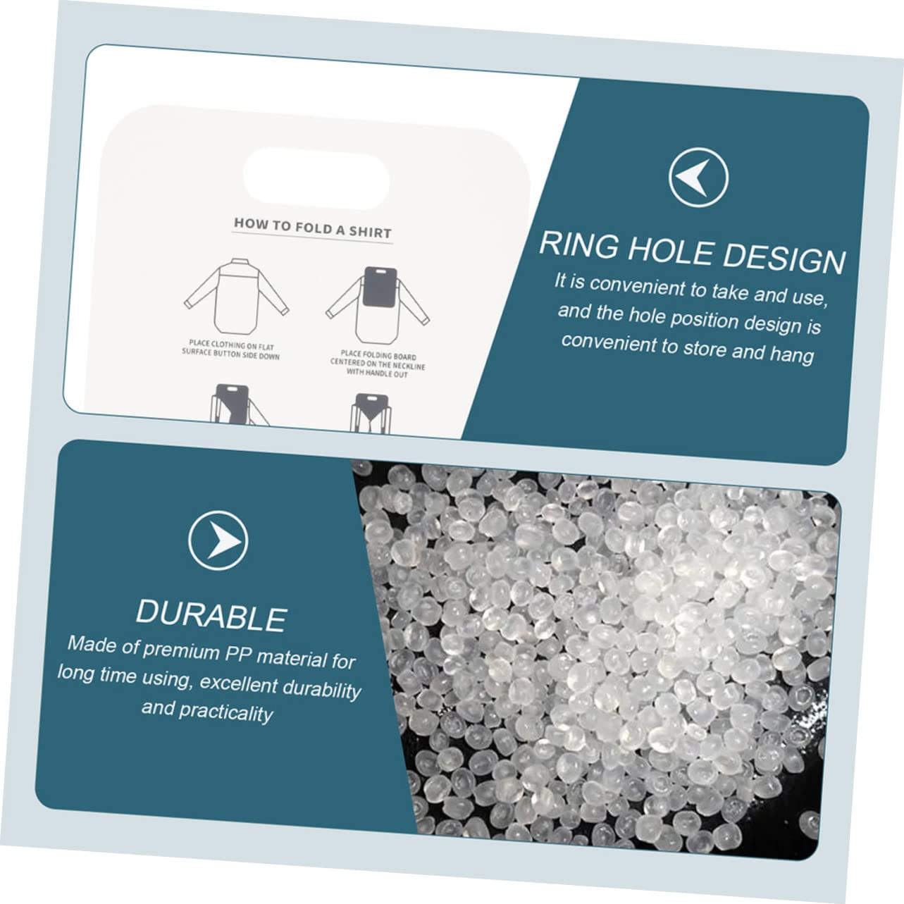 Garneck Shirt Folding Board for Pants Clothes Folding Gadgets Clothes Folding Supplies Laundry Folding Board T-Shirt Board Sheet