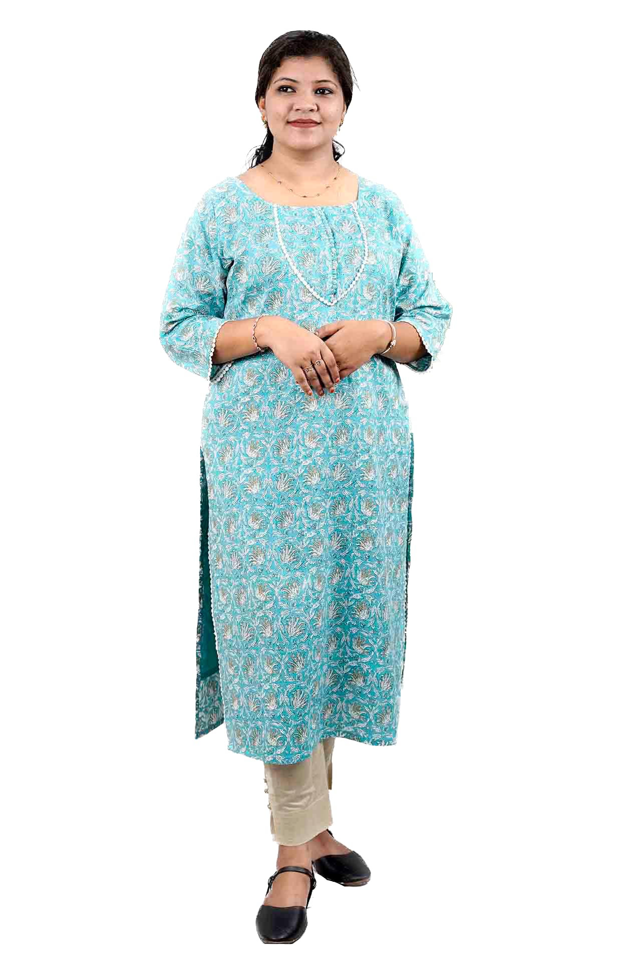 Miss Twenty Cotton Printed Slitted Kurta MT1720C