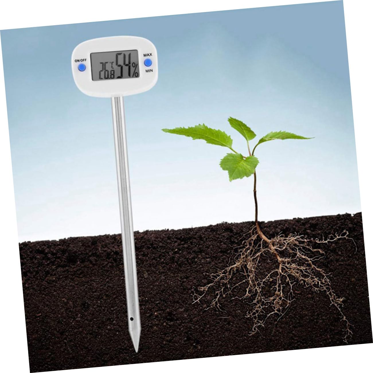 INOOMP 3pezzi Mini Termometro Igrometro Per Suolo Tester Di Temperatura e Umidità Per Giardinaggio Strumento Per Misurare Le Condizioni Del Terreno Di Piante e Fiori Facile Da Usare e