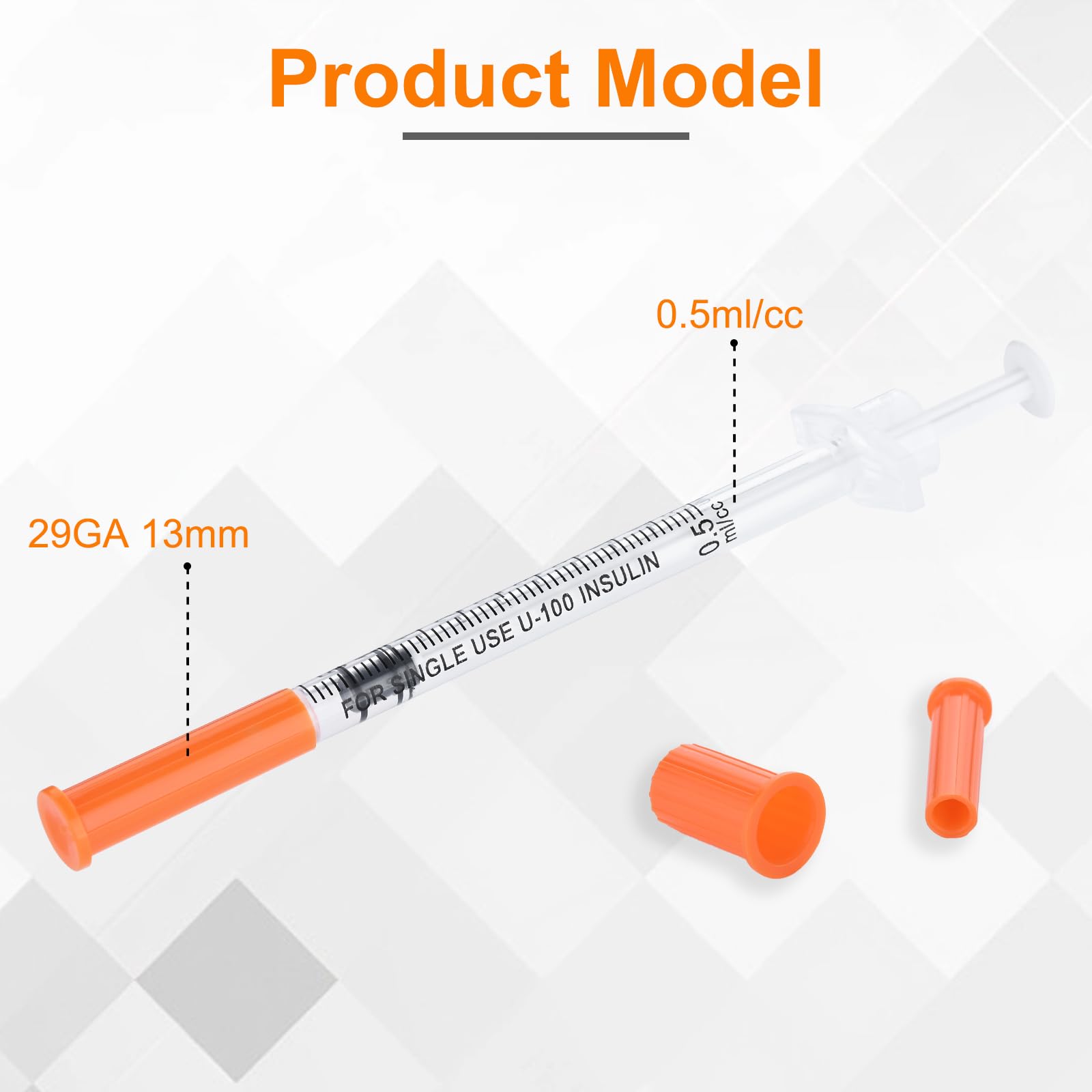 Confezione da 20 strumenti di misurazione erogatori da 0,5 ml, 0,29 x 13 mm, sigillati singolarmente, accessori da laboratorio, strumenti per l'alimentazione di liquidi per animali domestici