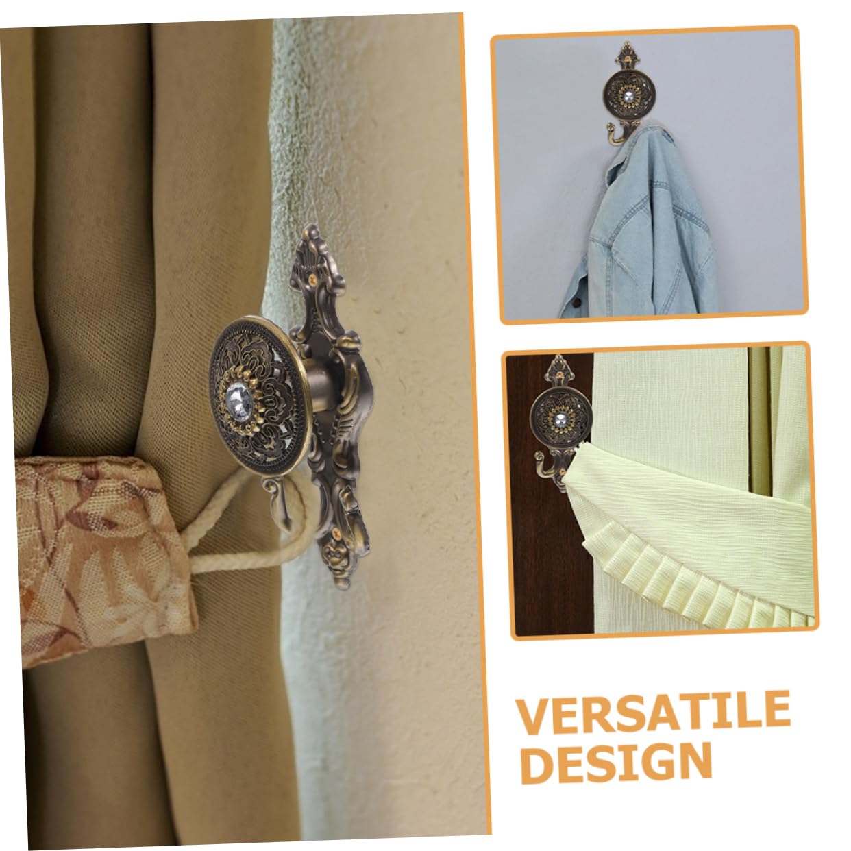 STOBAZA 16pièces Muraux pour Rideaux Décoratifs pour Chapeaux Et Manteaux Hangers Pratiques Et Élégants pour Salon Et Cuisine