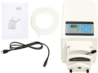 Variable Speed Peristaltic Pump with Pump Head YZ15, Flow Rate 0.07~380 mL/min, 0.1-100rpm, with 13.1ft 17# Tube, High-speed Peristaltic Pump for Industry