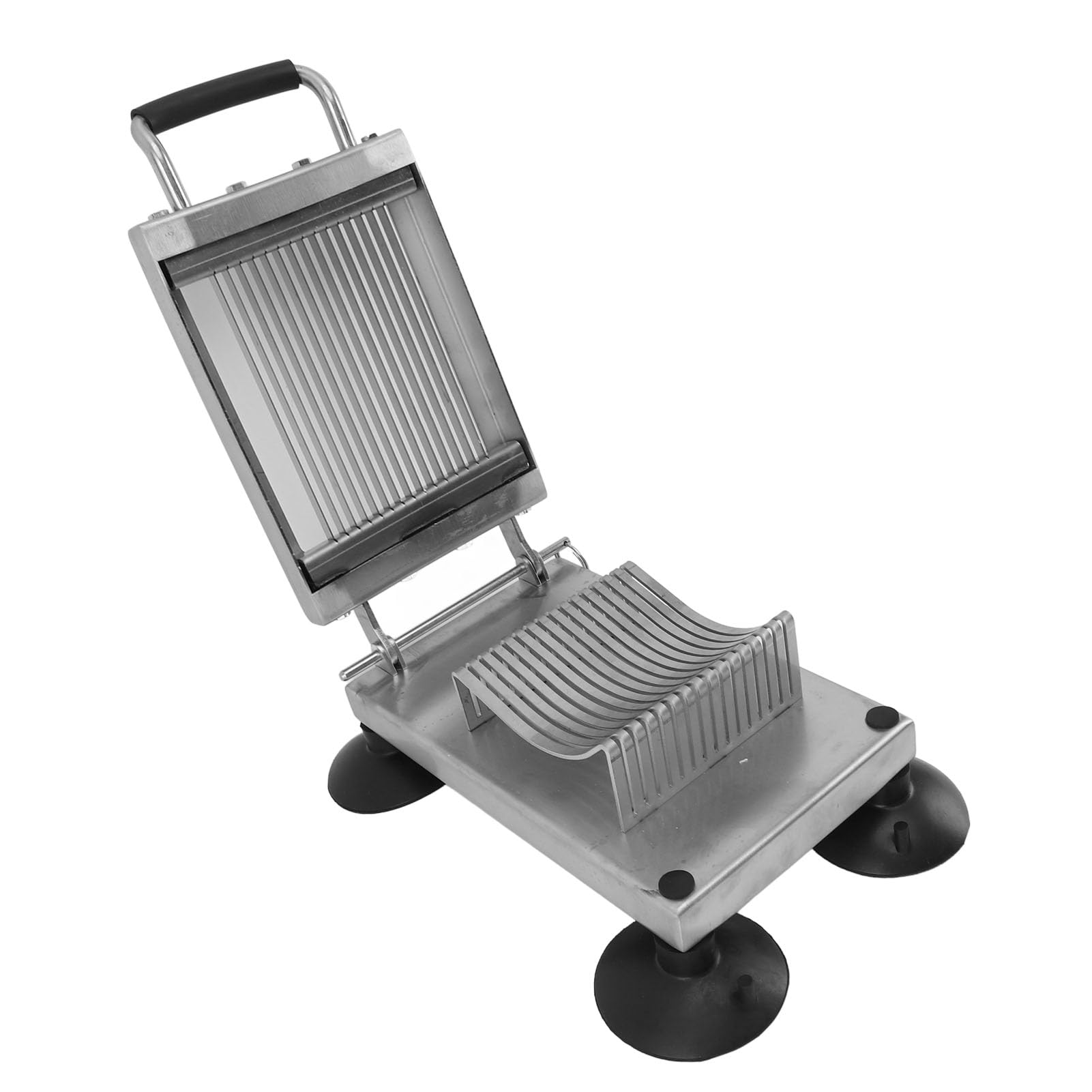 Aramox Cortador de Verduras Comercial, Cortador de Alimentos Manual de Acero Inoxidable con de Brazo Largo y 4 Pies de Ventosa, Corte Uniforme de Frutas y Verduras para Restaurantes, Cantinas, Uso