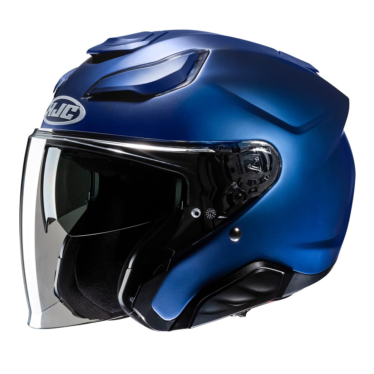HJC, Casco Moto Jet F31 SOLID Semi Flat Metallic Blue, XS