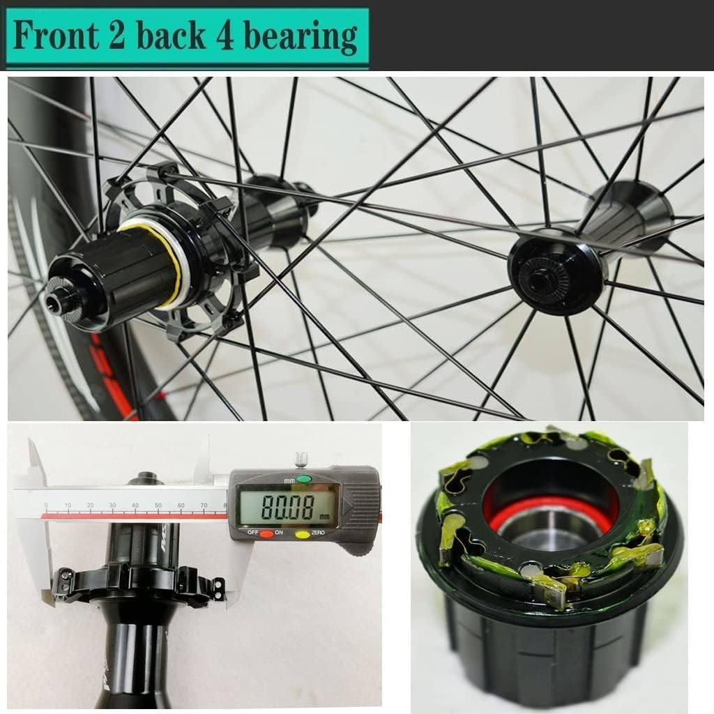 Koła do rowerów szosowych Karbon, 700C, obręcz klinkierowa, hamulec V 40/50/55 mm, koła rowerowe o szerokości 25 mm, 45# Tylko szprychy 1830G matowe