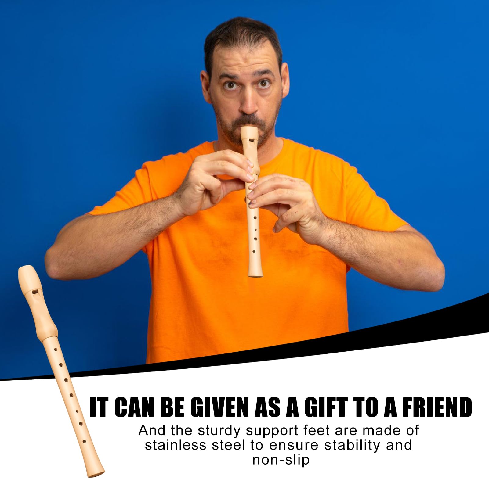 HEMOTON 1 Flûte De Musique Portable Pour Débutant En Bois