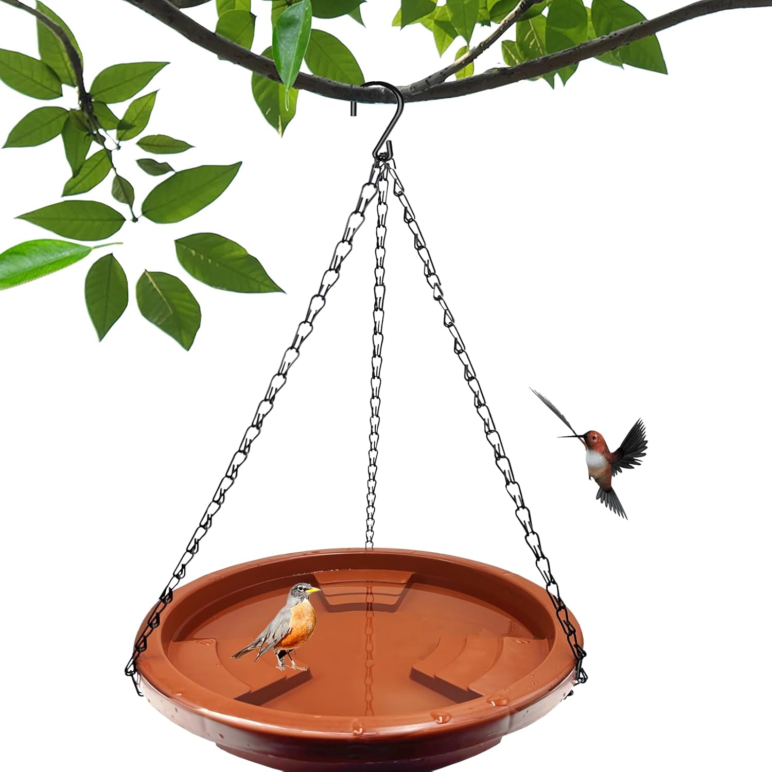 Hanging Bird Bath Bird Feeder Tray for Outdoors Clearance