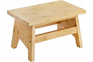 Lyellfe Bamboo Step Stool: The Ultimate Adult Step Stool for a Foot Up