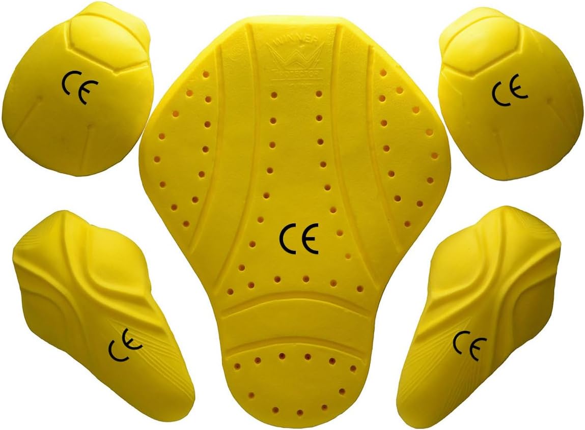 Milwaukee Leather MP7908 5-PC CE-Approved Motorcycle Armor for Shoulder, Elbow and Back| Armor for Motorcycle Jackets