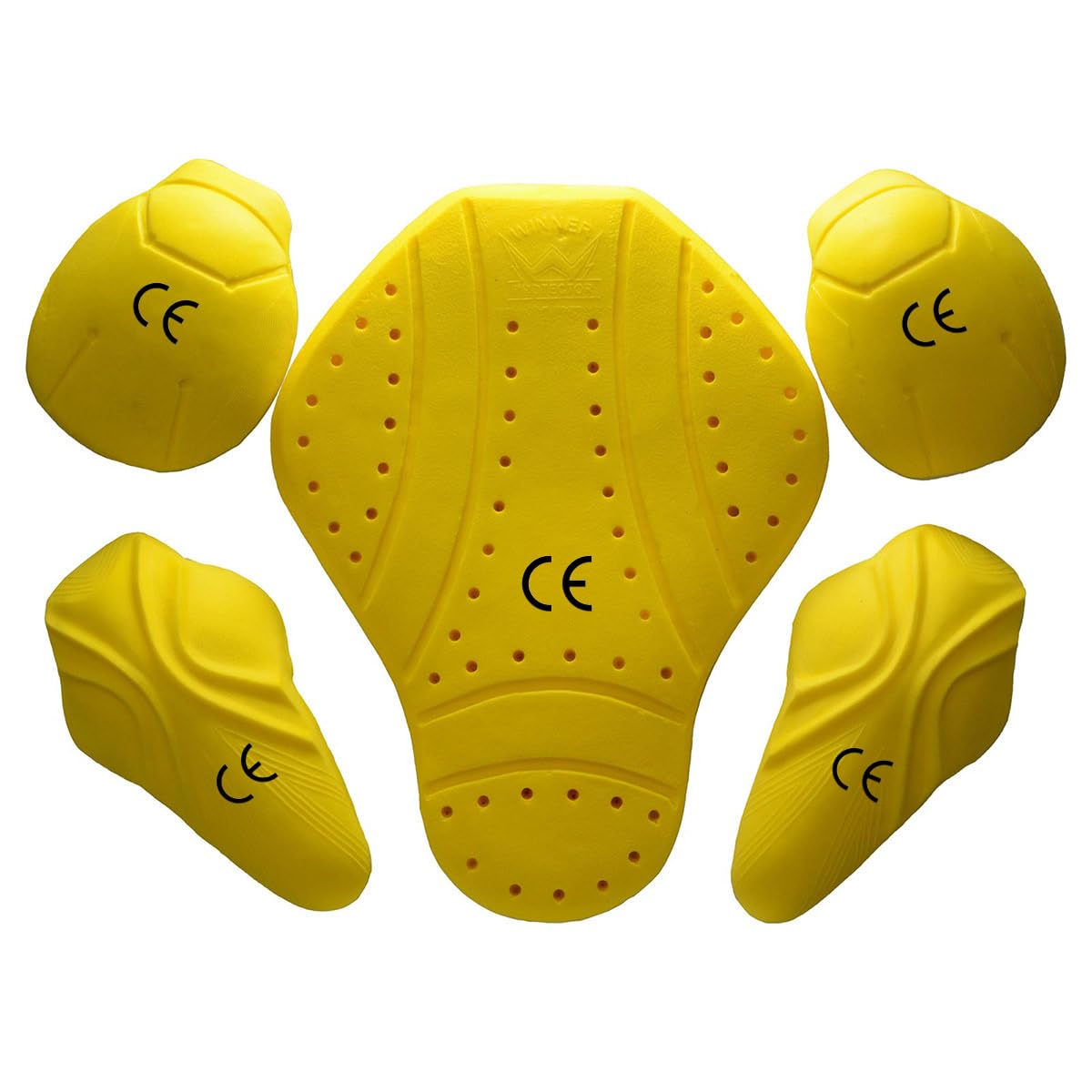 Milwaukee Leather MP7908 5-PC CE-Approved Motorcycle Armor for Shoulder, Elbow and Back| Armor for Motorcycle Jacketss - One Size