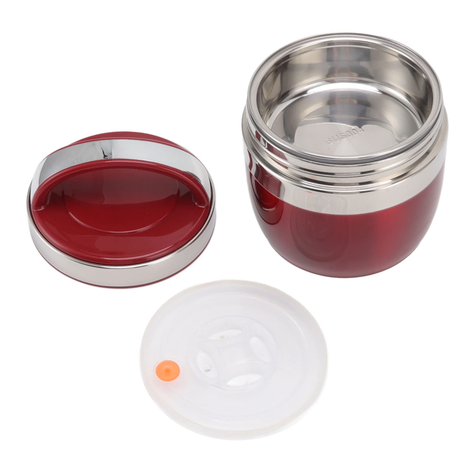 Boîte à Isolée en Acier Inoxydable 1,2 L, pour Enfants et Adultes, Voyage Pique-nique 304, Matériau Haute densité (Rouge)