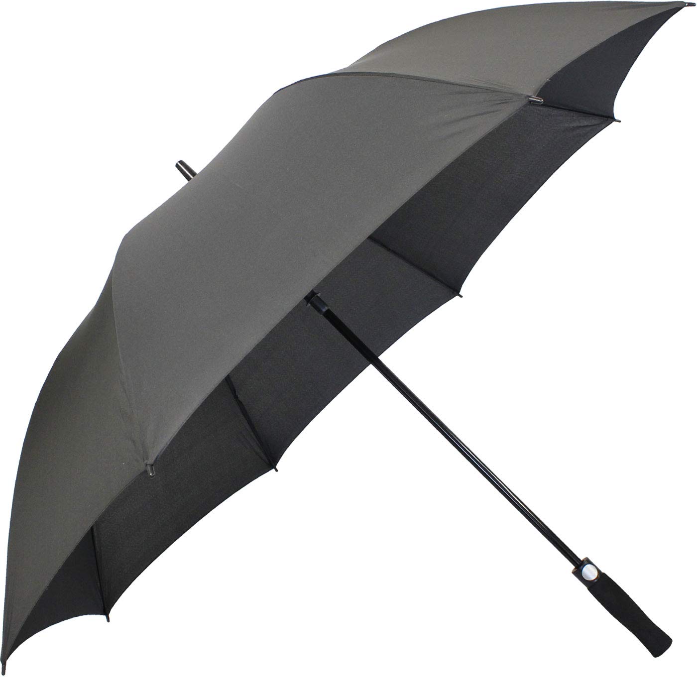 iX-brella XXL Stockschirm Fiberglas Golf Automatik Schwarz