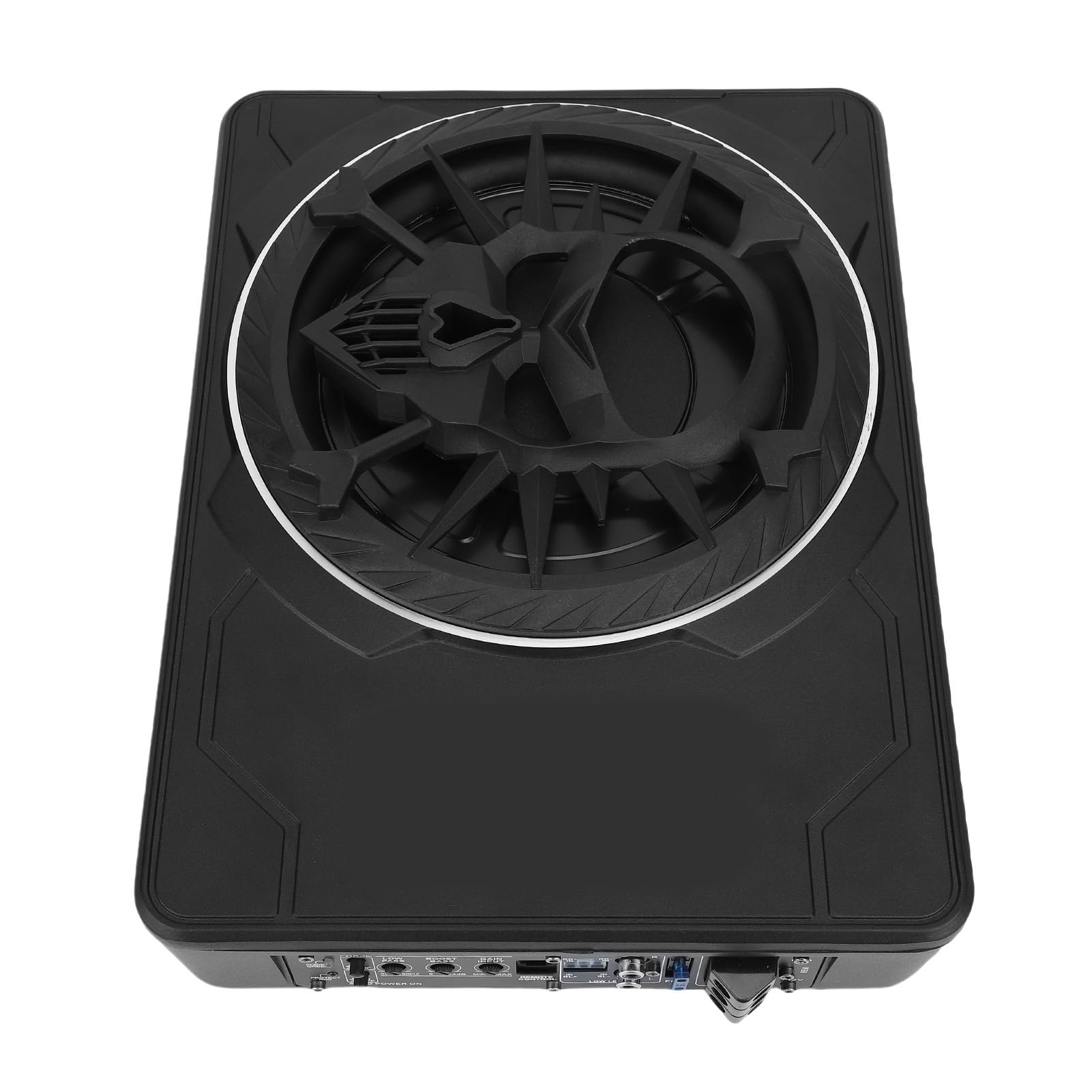 Naroote Subwoofer Samochodowy o Mocy 800 W, Zasilany Pod Siedzeniem, 10-calowy Subwoofer Samochodowy, Aktywny, Zasilany Pod Siedzeniem, o Mocy 800 W, z Wbudowanym Wzmacniaczem i Oświetleniem