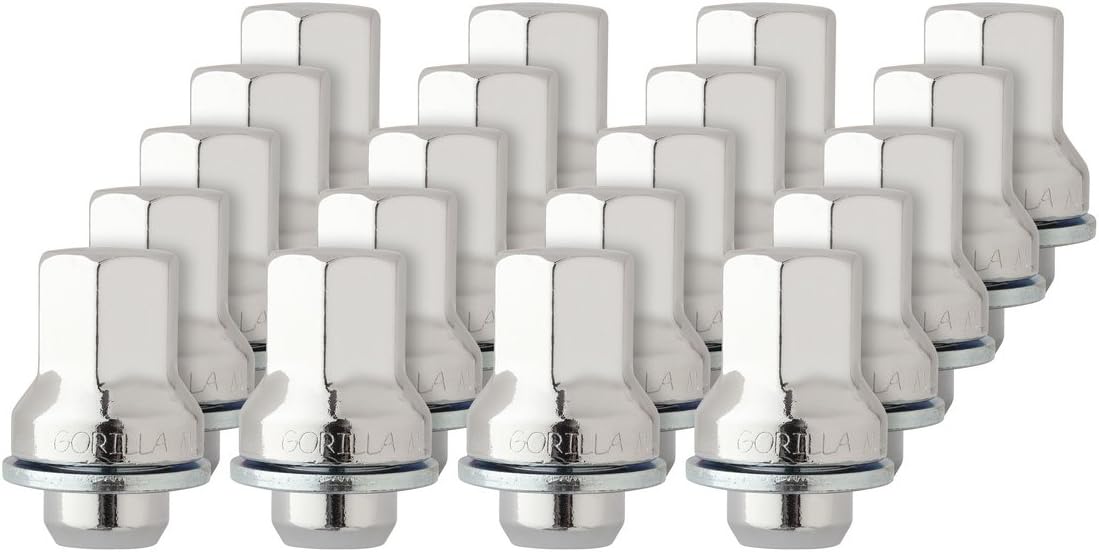 DPAccessories 20 Chrome Mag Seat Lug Nuts for Jaguar S-Type X-Type F-Type XF XJ XK/R C2C35294 LCM4B6HCOCH06020