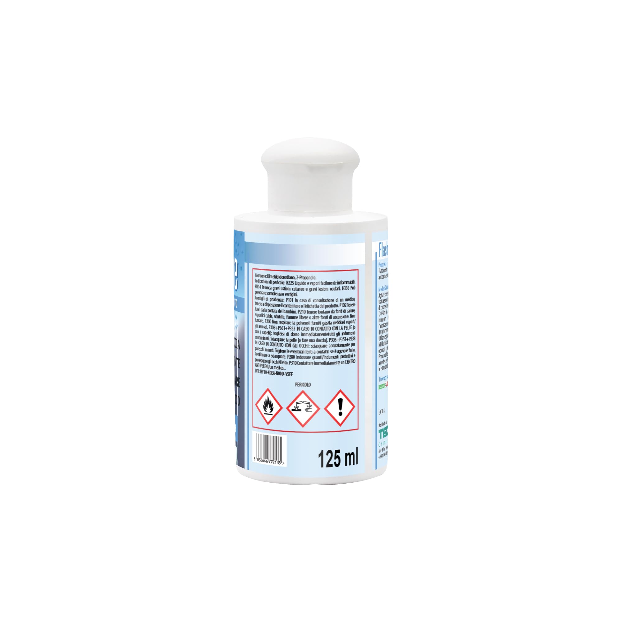Metacril Kit Flash Antigotas - Tratamiento Hidrorrepelente Antical de Larga Duración para Cristal y Vidrio - Flash Clean 125 ml + Flash Care 125 ml