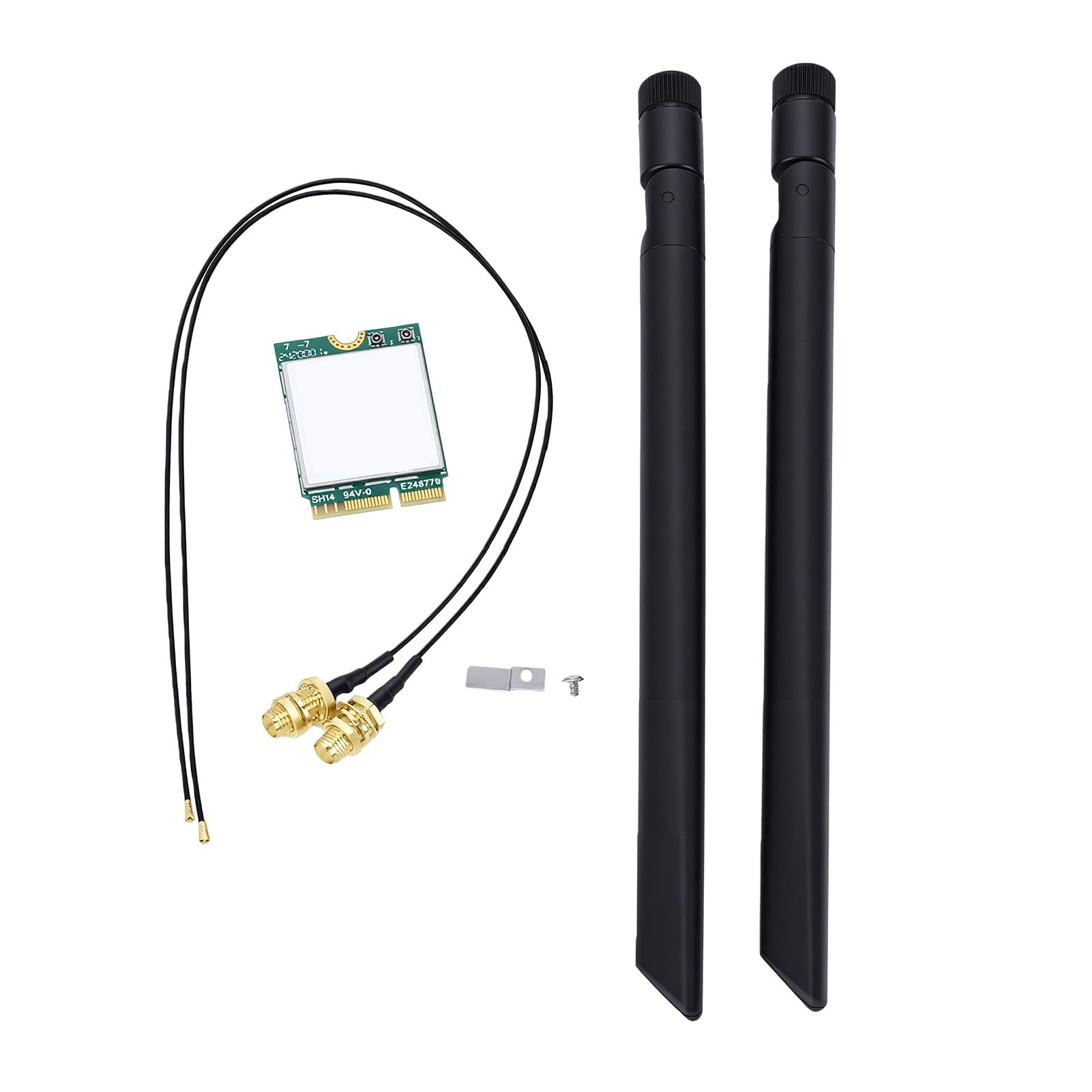 Goshyda Tarjeta Inalámbrica WiFi 7 M.2, 2.4G 5G 6GHz 3 Bandas