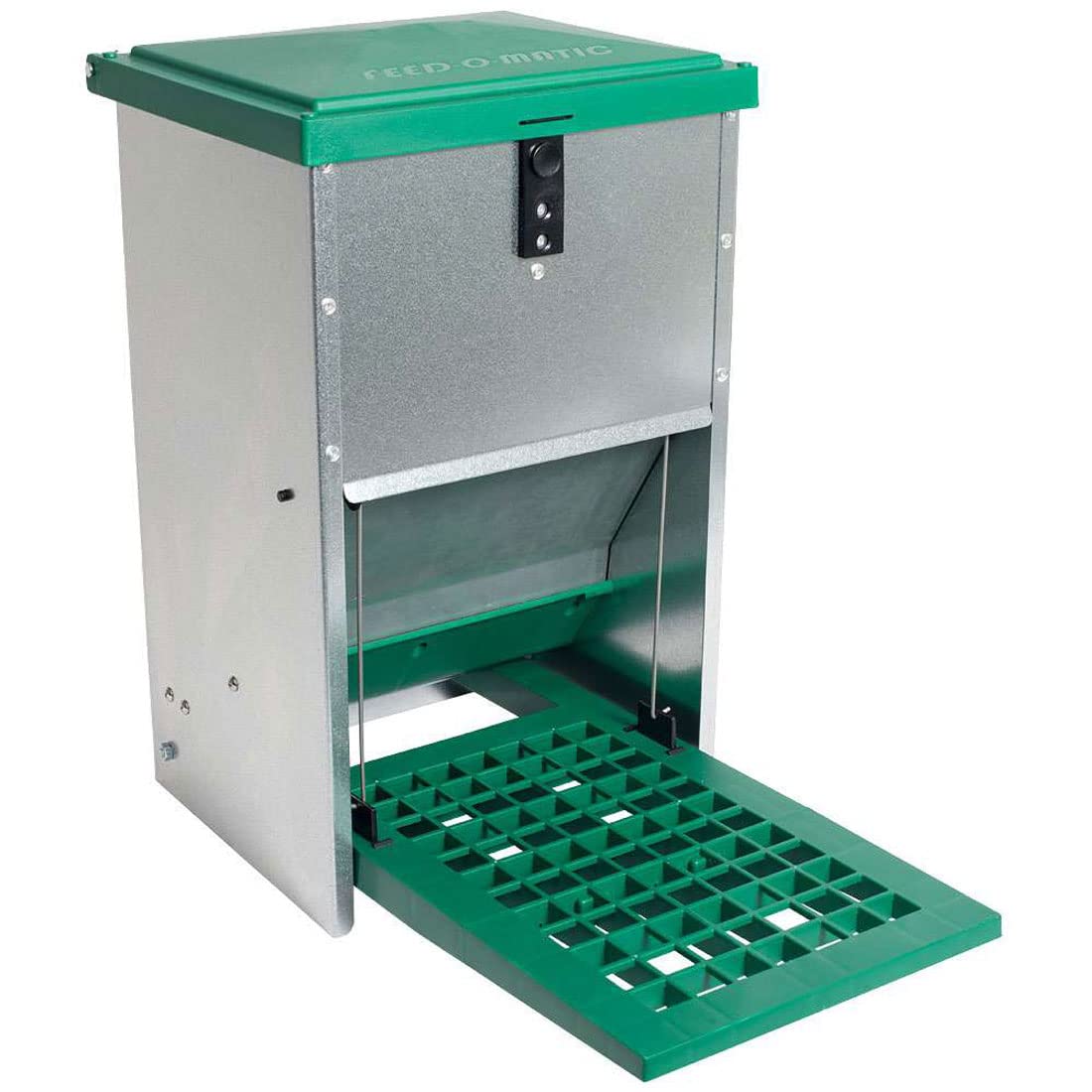 FINCA CASAREJO Mangiatoia automatica per polli - Mangiatoia antiparassitaria - Distributore automatico con pedale - Capacità 8 Kg