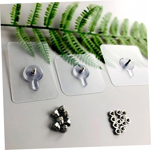 Miniatura 4 de 20 piezas de adhesivos sin tornillos, tornillos sin costuras, ganchos de pared resistentes, ganchos de gancho de pared sin perforaciones, sin