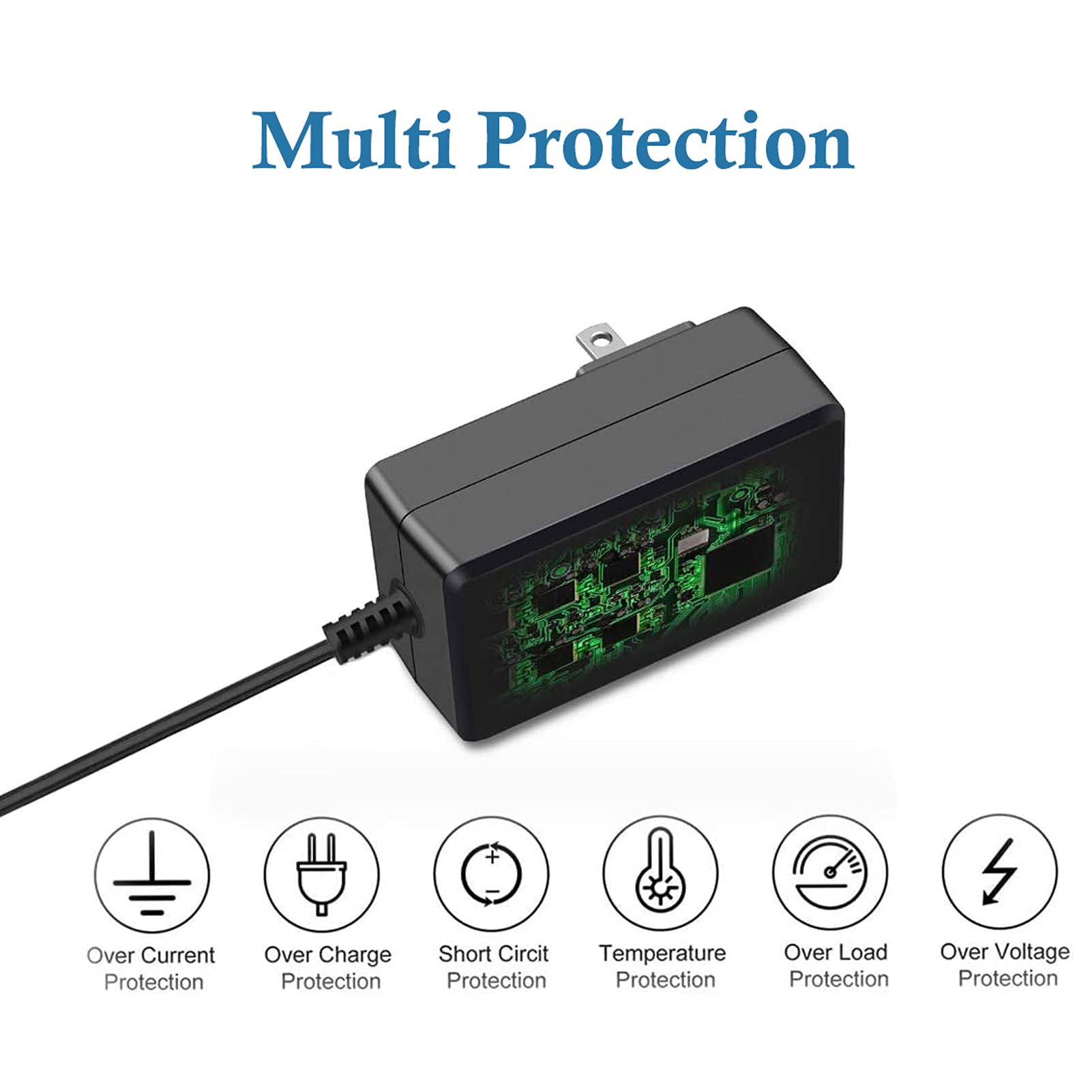 Replacement for Netgear Arlo Pro Base Station 12V AC Adapter Compatible  with Arlo Pro Base Station VMB3000 VMB4000 CM500-100NAS CM500 CM31T MS3530