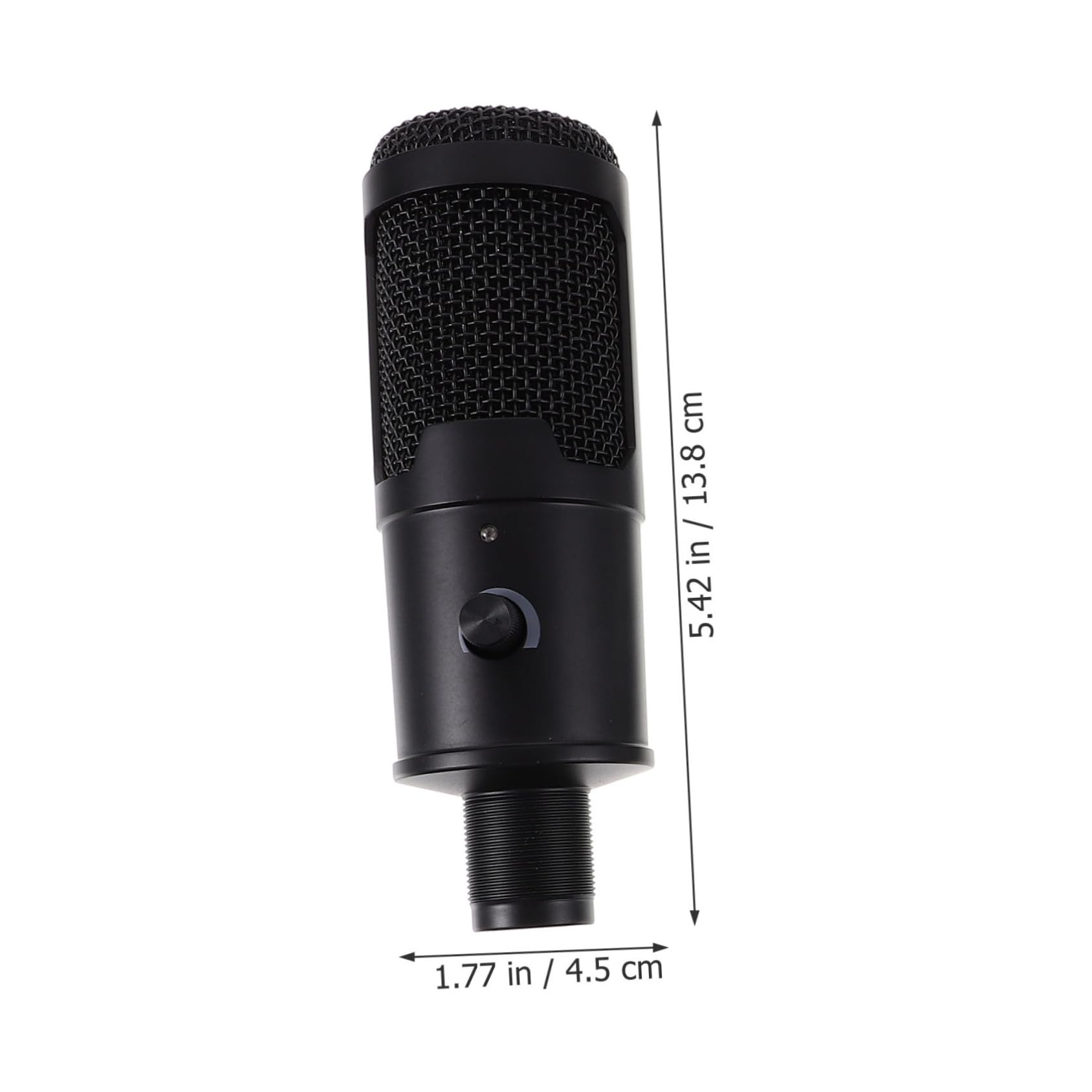 USB Kondensatormikrofon Satz Zufälliger Stil Cardioid Effizientes Schwarzes Mikrofon mit Abs Gehäuse und Stativ Einfache Bedienung für Geschäftskonferenzen und Laptop