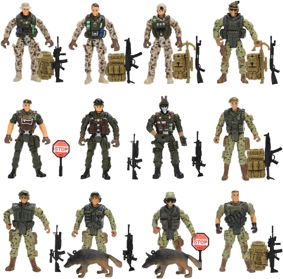 ViiKONDO Action Figure Army Men Toy Soldier 1/18 Scale 3