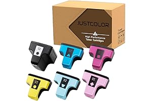 JUSTCOLOR Compatible Ink Cartridge Replacement for HP 02