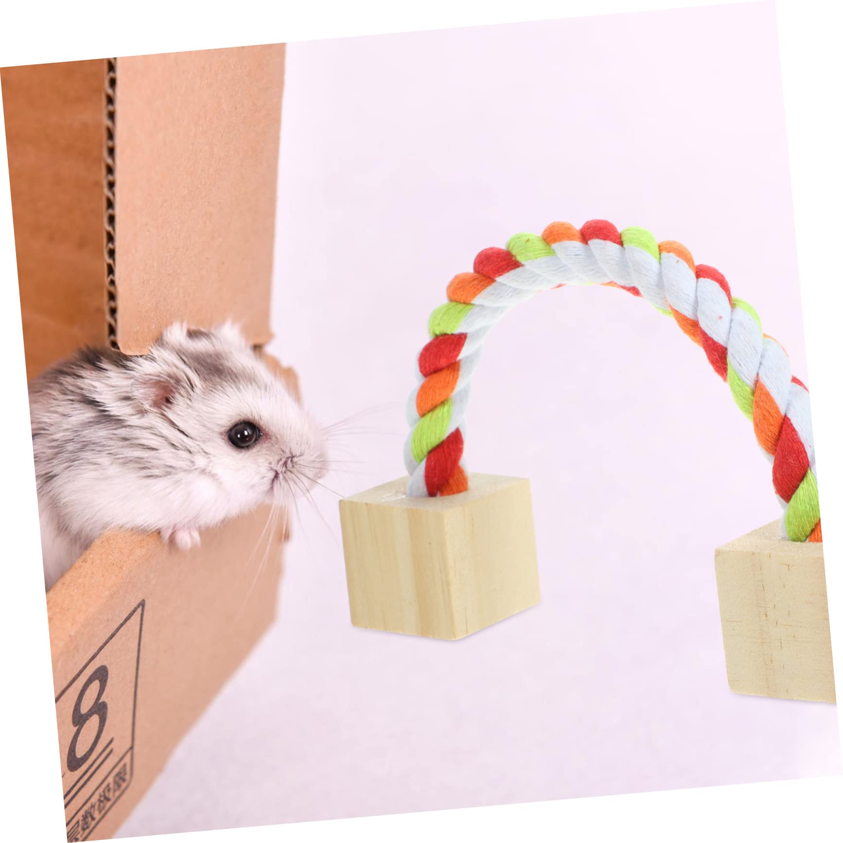 1satz Hamster Kauspielzeug Set Mit Karotten-heu-bällen Und Wippe Spielzeuge Für Kaninchen Und Nager Zur Zahnreinigung Und Beschäftigung Für Gesunde Zahn Und Spielverhalten