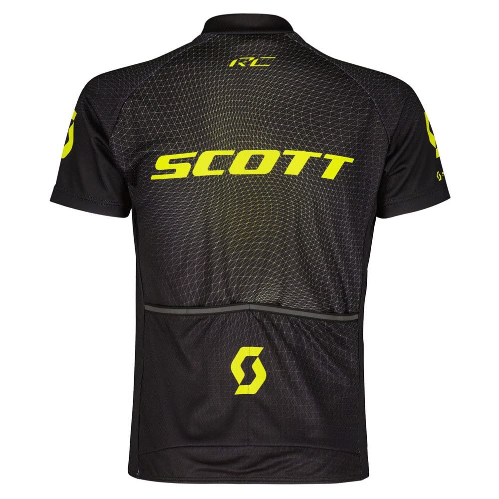 Scott RC Pro Junior Maillot de cyclisme court pour enfant Noir/jaune 2023