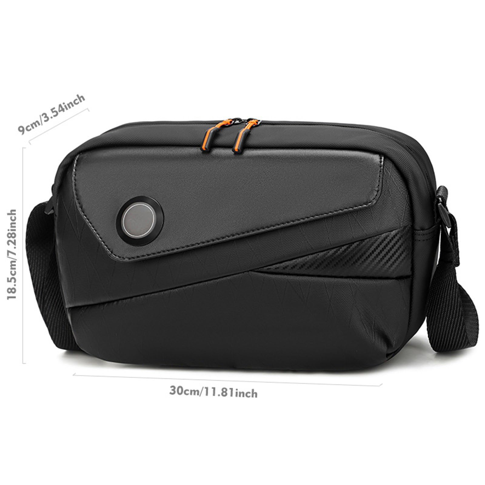 Pratica borsa a tracolla per fotocamera da uomo in poliestere con tracolla regolabile per fotografi all'aperto Design alla moda DSLR borsa a tracolla