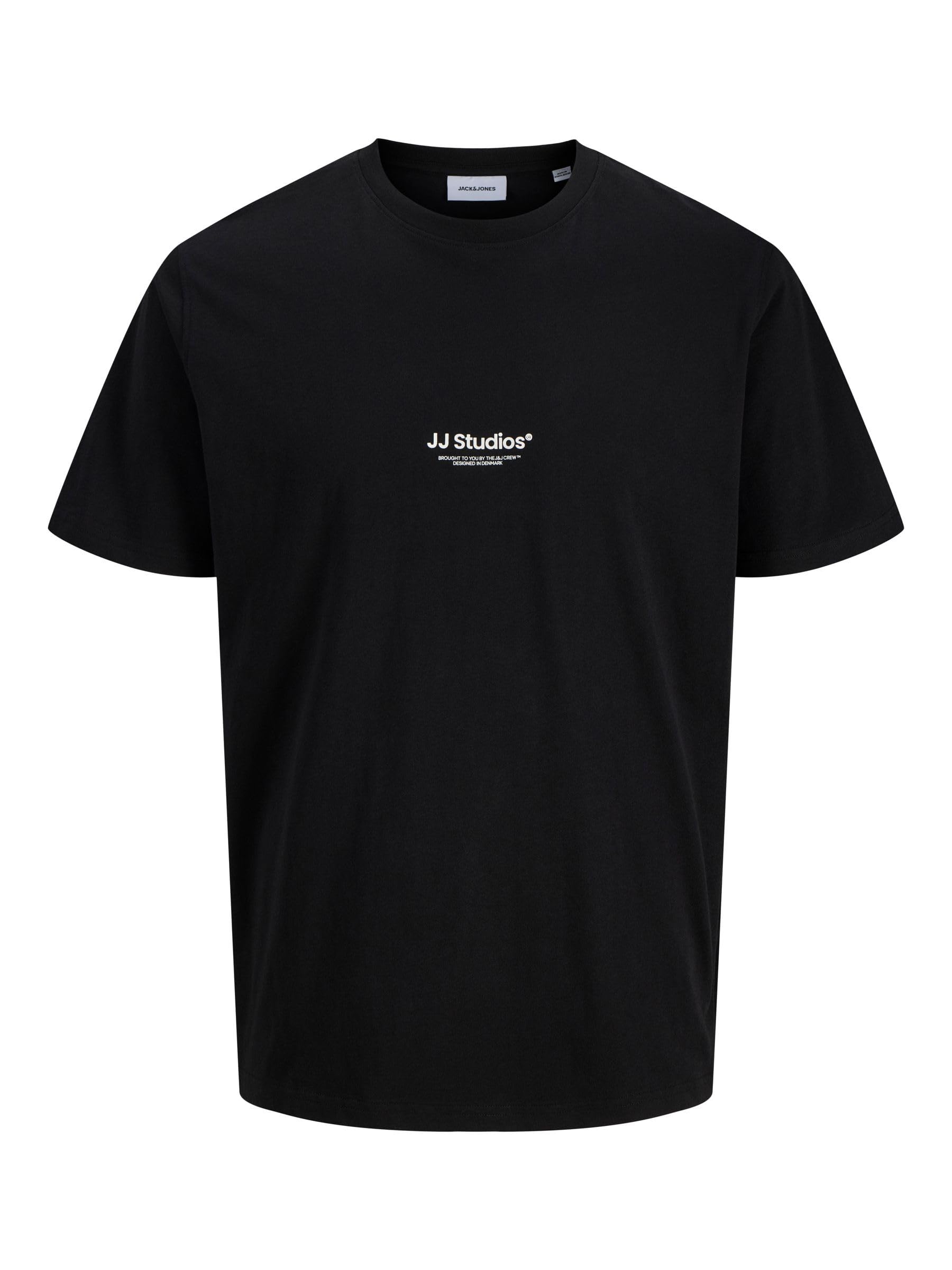 Jack And Jones Men's Black Soho Printed T-Shirt - L